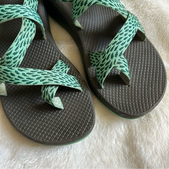 Chaco z/cloud 2 tidal katydid blue green strap sandals womens 9 - Picture 2 of 9